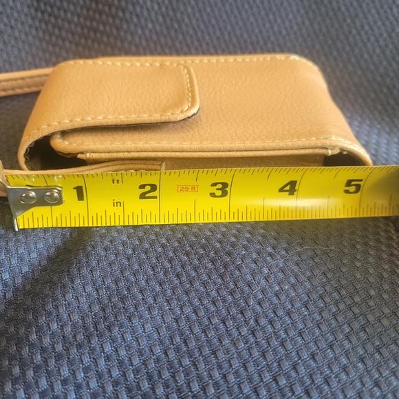Holster case detachable phone/cards/ID velcro closure. Never used. Tan. Unisex - Picture 2 of 7